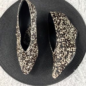 Anthropologie Pied Juste Animal Print Wedges